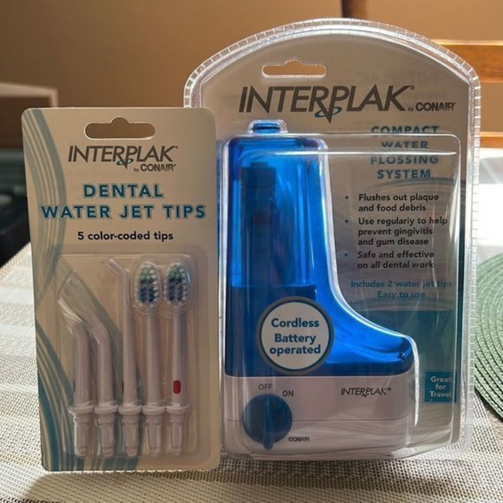 BNIB Interplak by Conair Compact‎ Dental Water Jet Pick Flossing System WJX